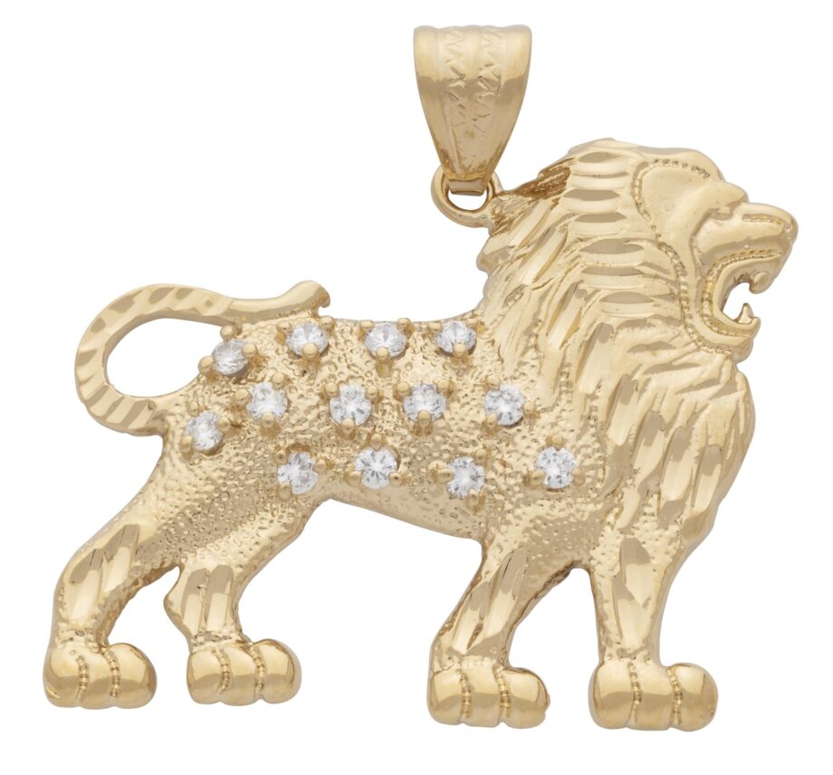 CZ Lion Pendant