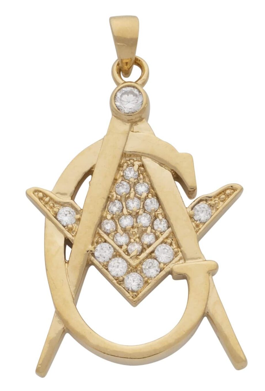 CZ Masonic Pendant